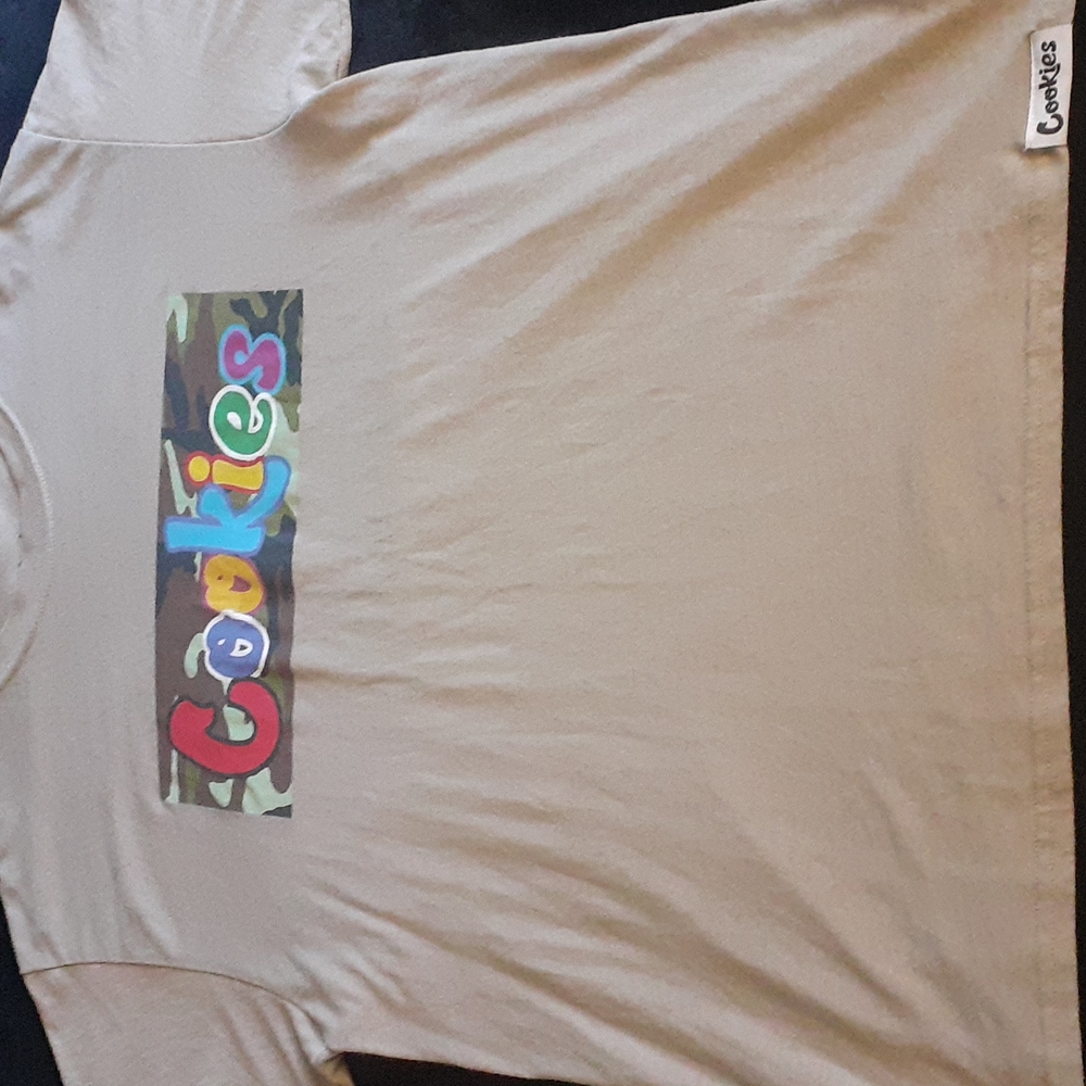COOKIES SF TSHIRT "MILITARY GREENS" L, tan multi colored
